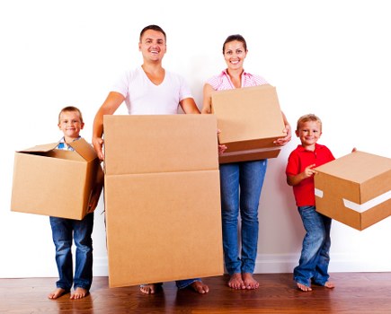 Family furniture and boxes safely stored in Hackney