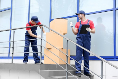 Secure furniture storage facility in Hackney with organized units