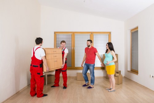 Professional office removals team planning a Hackney workplace relocation