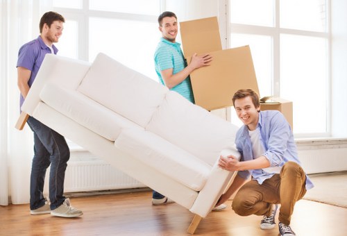Business stock stored safely using mobile self storage in Hackney