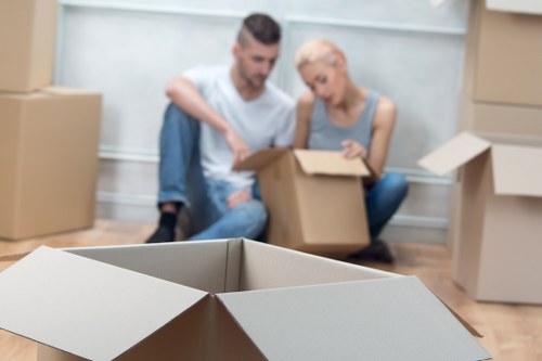 Packing and loading items for Hackney removals and storage