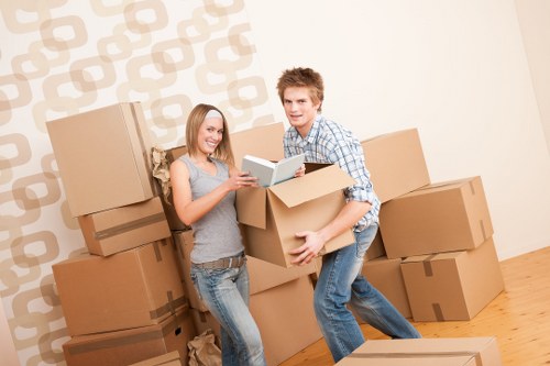 Local Hackney packing team preparing items for relocation